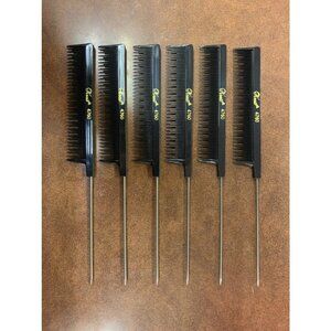Krest Rattail Teaser Cutting Comb 4760 8" black (pack of 6)